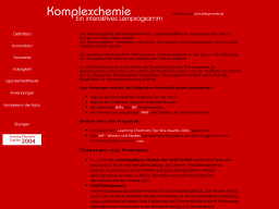 Cover: Interaktives Lernprogramm Komplexchemie