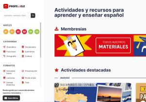Cover: ProfeDeELE | Recursos y actividades de español
