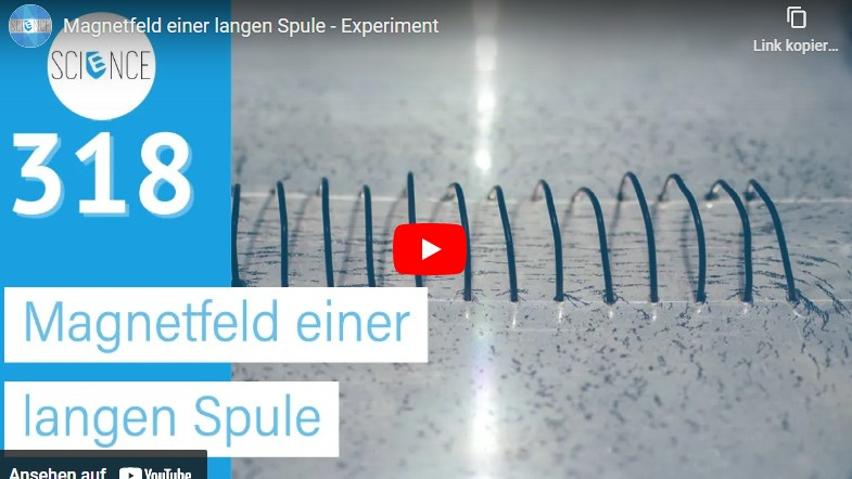 Cover: Magnetfeld einer langen Spule - Experiment