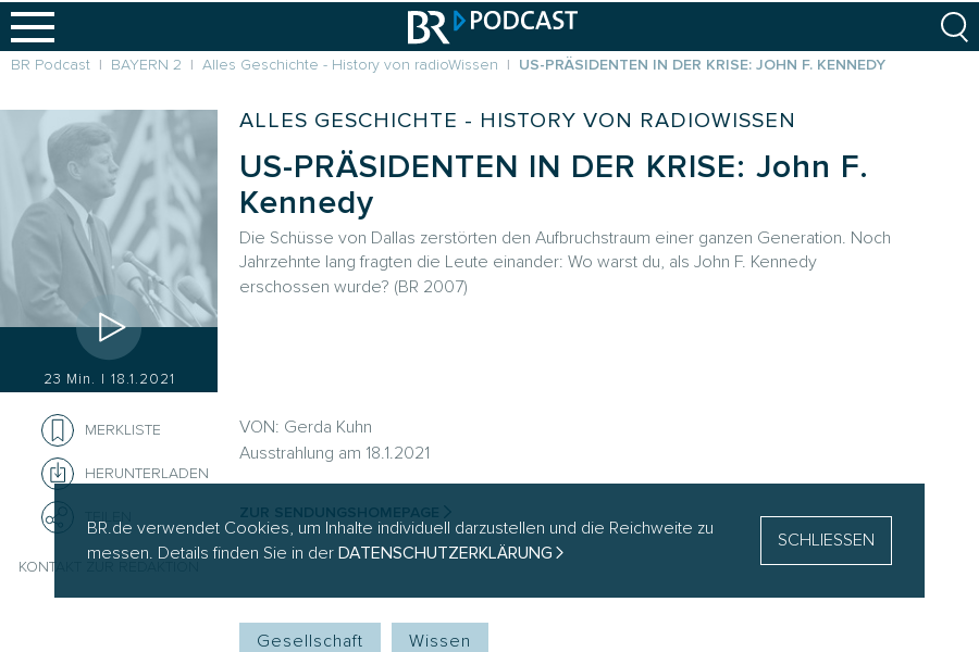 Cover: US-PRÄSIDENTEN IN DER KRISE: John F. Kennedy