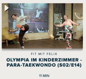 Cover: Fit mit Felix : Olympia im Kinderzimmer - Para-Taekwondo (S02/E14)