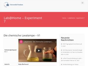 Cover: Lab@Home – Chemische Lavalampe