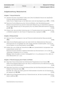 Cover: Schriftliche Abituraufgaben Niedersachsen 2020 Chemie Kurs auf erhöhtem Anforderungsniveau (eA) Aufgabe 2