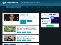 Cover: English news and easy articles for students of English