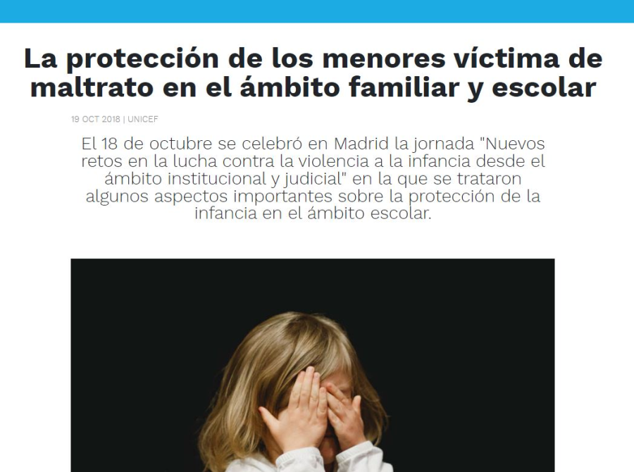 Cover: El maltrato en el ámbito familiar y escolar | UNICEF