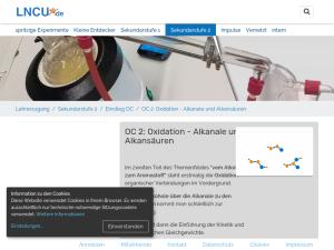 Cover: OC 2: Oxidation - Alkanale und Alkansäuren | LNCU