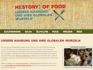 Cover: History of Food - Ein Bildungsprojekt von SODI e.V.