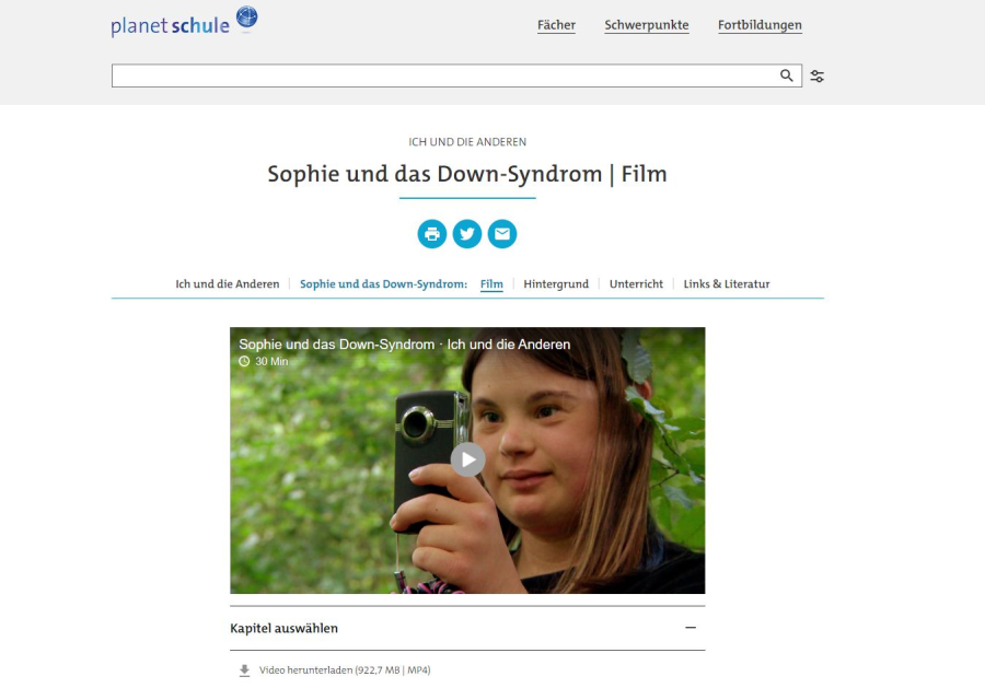 Cover: Ich und die Anderen — Sophie unterwegs – Leben mit dem Down-Syndrom
