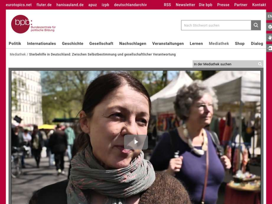 Cover: Sterbehilfe in Deutschland: Zwischen Selbstbestimmung und gesellschaftlicher Verantwortung