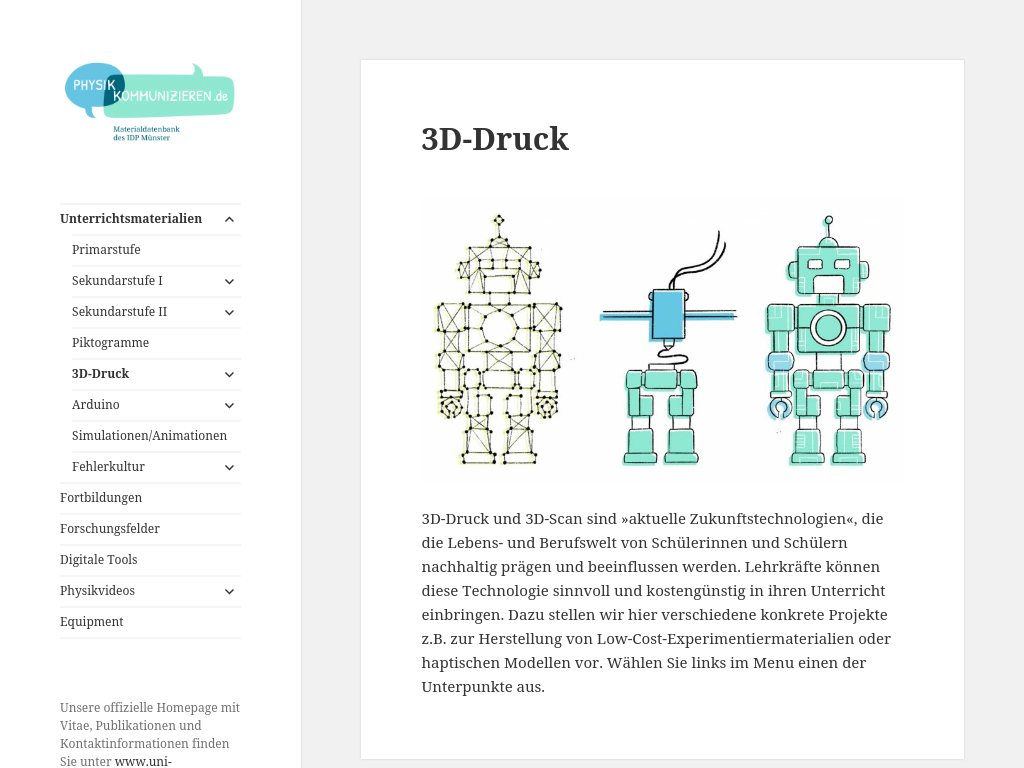 Cover: 3D-Druck Materialien der IDP Münster